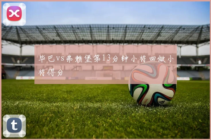 毕巴vs弗赖堡第13分钟小将回做小将得分